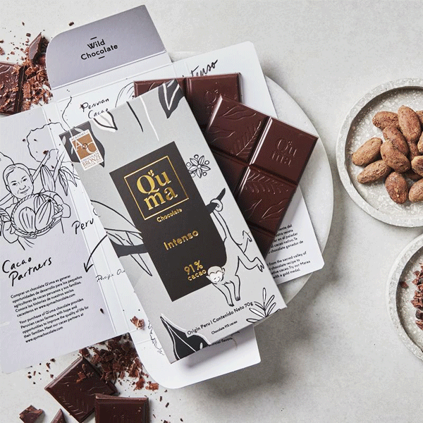 Chocolate Q’uma Intenso 91% Cacao – Tableta Premium 70 g