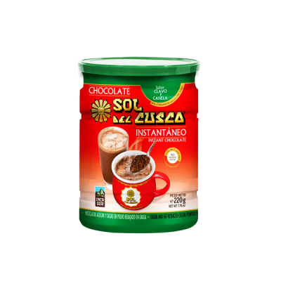 Chocolate Instantáneo Sol del Cusco – Sabor Clavo y Canela (220 g)
