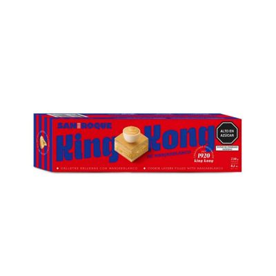 King Kong San Roque – Galletas Rellenas con Manjarblanco (Caja 230 g)