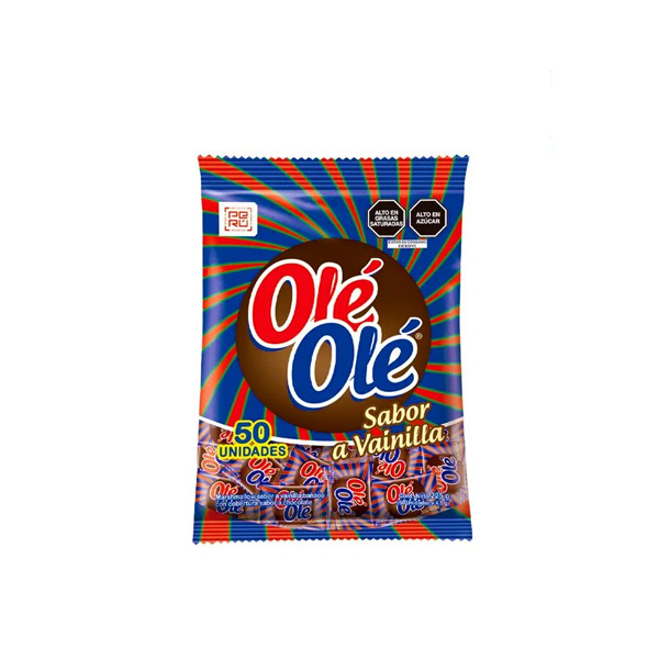 Olé Olé – Marshmallows con Cobertura Sabor a Chocolate (50 Unidades)