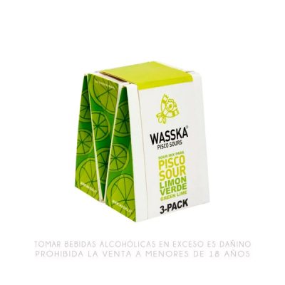 Pack x3 Base para Pisco Sour Limón Verde Wasska – 125 g c/u