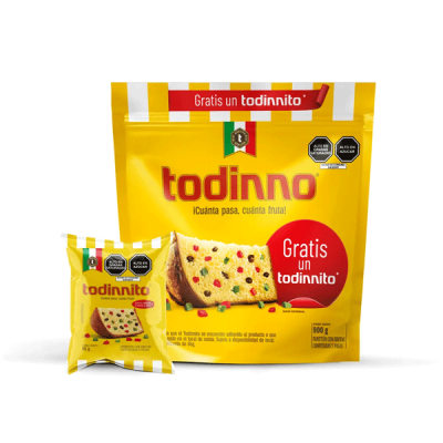 Panetón Todinno Bolsa 900 g + Panetón Todinnito 85 g – Edición Especial