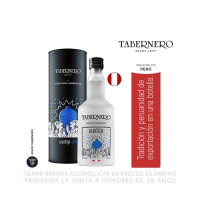 Pisco Puro Quebranta La Botija Tabernero – Botella 700 ml