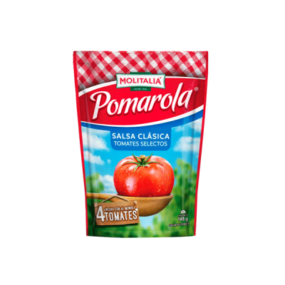 Salsa Clásica de Tomate Pomarola Molitalia – Doypack 145 g - PACK 3