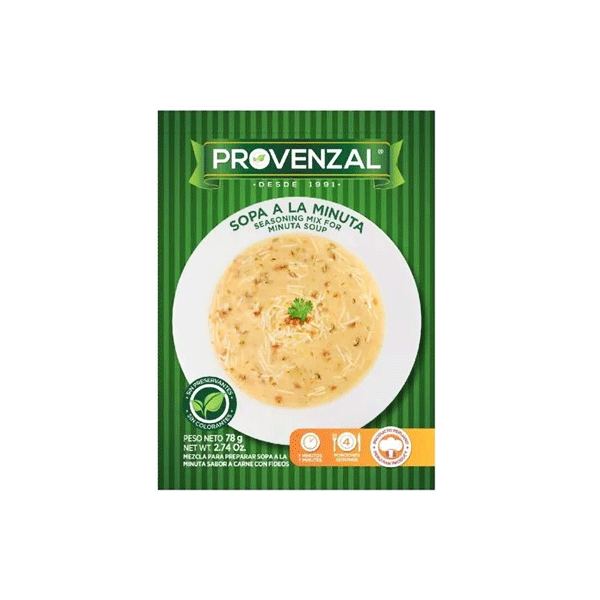 Sopa a la Minuta Provenzal – Mezcla en Polvo 78 g - PACK 2