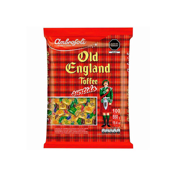 Old England Toffee – Caramelos Surtidos (Bolsa 550 g / 100 unidades)