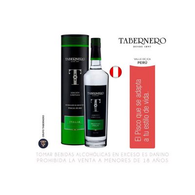 Pisco Puro Italia Tabernero Botella 700ml