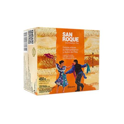 King Kong San Roque – Manjar Blanco y Dulce de Piña (Caja 450 g)