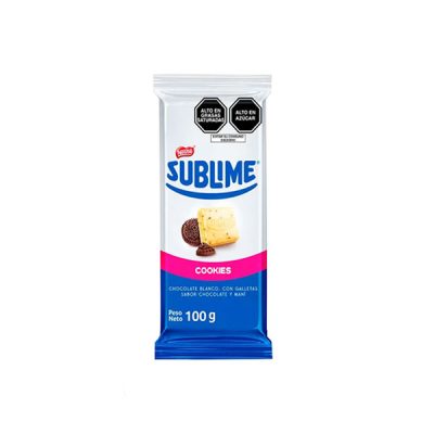 Chocolate Blanco con Galletas Sublime Cookies Tableta 100 g