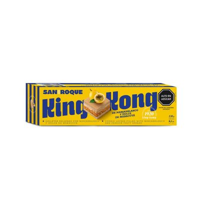 King Kong San Roque – Manjar Blanco y Dulce de Maracuyá (Caja 230 g)